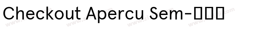 Checkout Apercu Sem字体转换